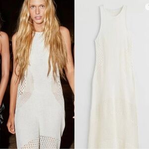 HM knitted crochet dress